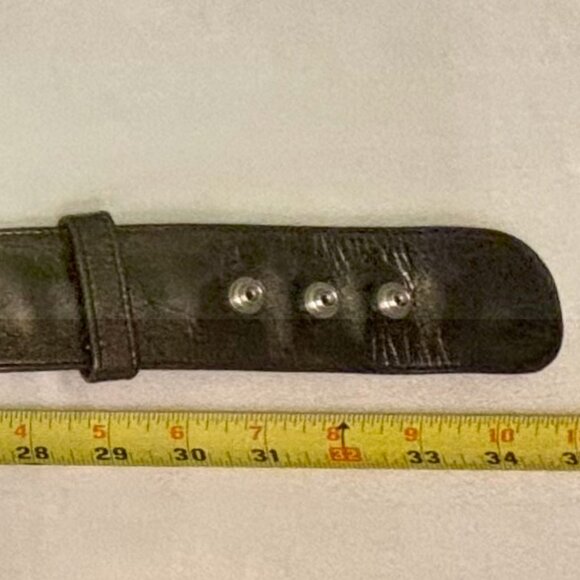 Chrome Hearts Vintage Black Patent Leather Cross Snap Belt – Size M (Used) main image 4